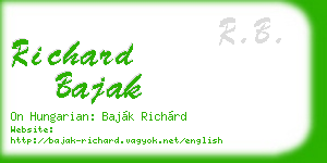 richard bajak business card